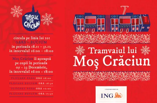 tramvaiul lui Mos Craciun la Cluj 2022