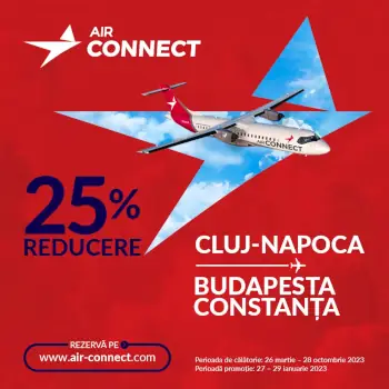 reduceri zboruri din Cluj, air connect