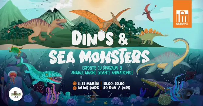 dinos and sea monsters la iulius parc cluj