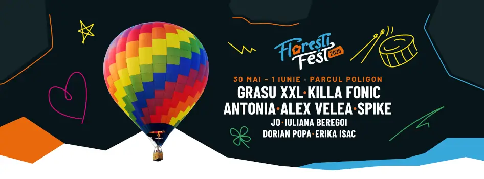 Floresti Fest 2025: intre 30 mai – 1 iunie 2025 în Parcul Poligon