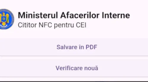 Adeverința de domiciliu online prin Hub.MAI și RO CEI Reader