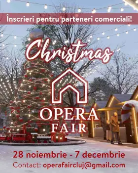 Christmas Opera Fair 2025: Un nou târg de Crăciun prinde viață în Parcul Operei din Cluj-Napoca