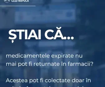 Unde duci medicamentele expirate în Cluj-Napoca – puncte de colectare și reguli simple