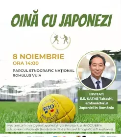 Oina cu japonezi în Parcul Etnografic Cluj