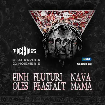 Pinholes, Nava Mamă și Fluturi Pe Asfalt în concert în Cluj-Napoca pe 22 noiembrie