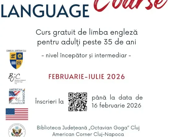 Curs gratuit de limba engleză pentru adulți în Cluj-Napoca (2026)