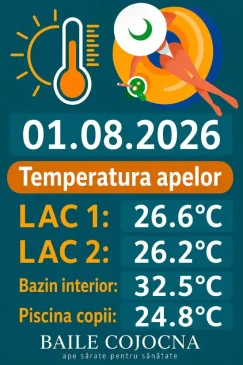 Merită o fugă la Băile Cojocna? Apa din lacuri a trecut de 26°C, iar vremea e perfectă de plajă