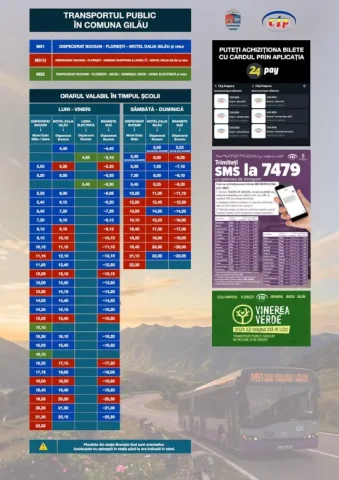 Linia M51U Gilău–Urbano: program nou